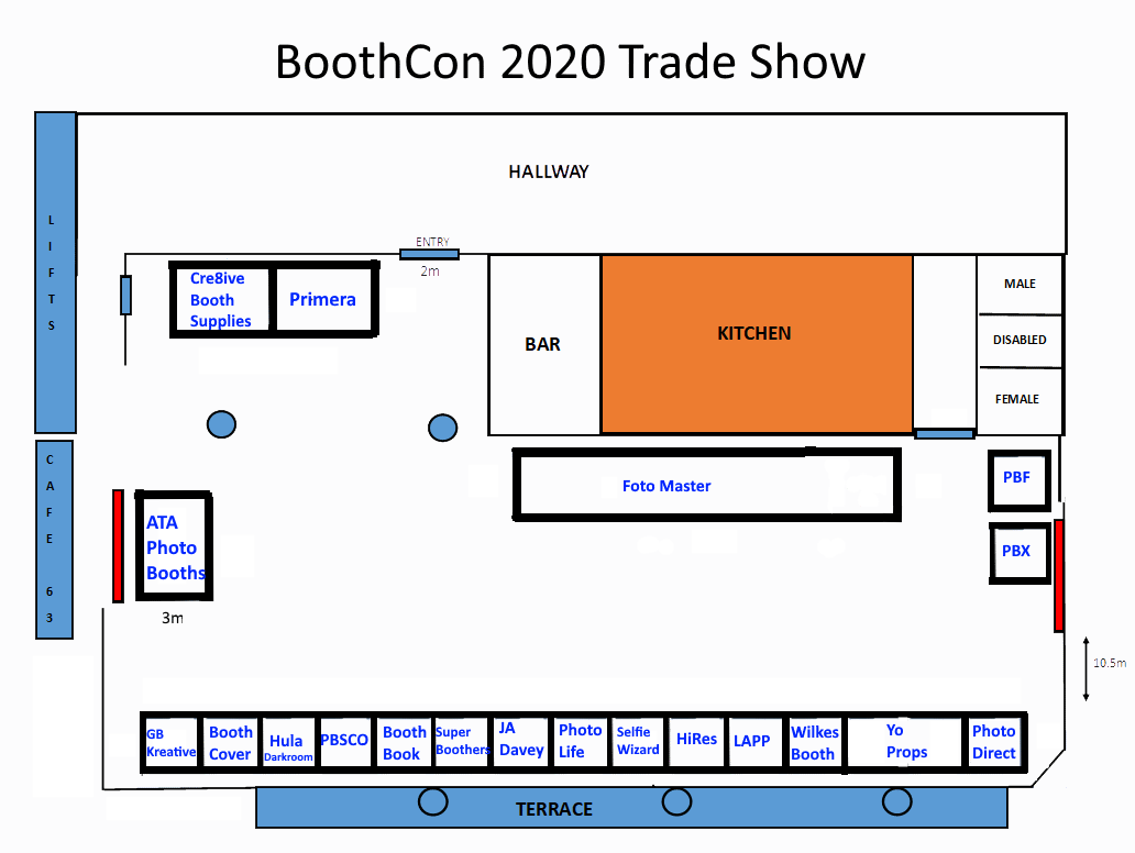 BoothCon 2020 Trade Show Floor Plan